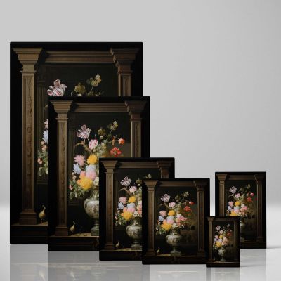 Vase of Flowers - Dutch Still Life in Vermeer Style