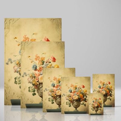 Baroque Floral Bouquet - Vintage Pastel and Bold Flowers