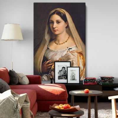 La Donna Velata - Woman with Veil Portrait By Raphael 