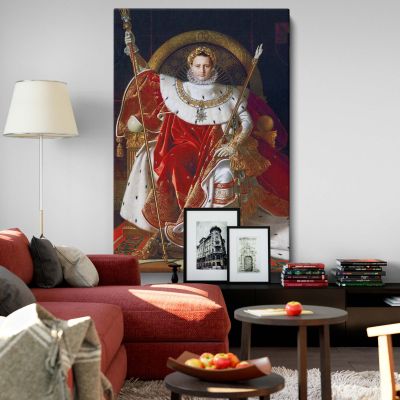 Napoleon on His Imperial Throne - Regal French Portrait By Jean-Auguste-Dominique Ingres 