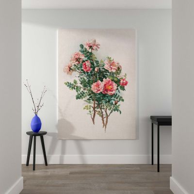 Roses - Antique Botanical Rose Bouquet By L. Prang & Co. 