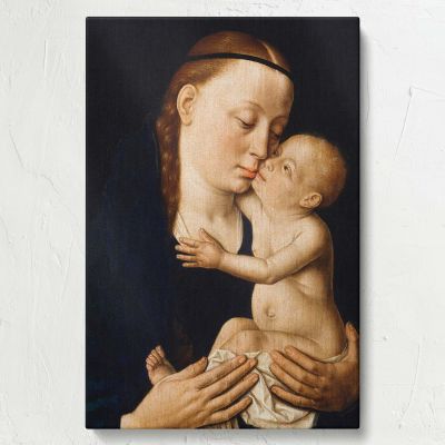 Virgin and Child - Sacred Renaissance Scene By Dieric Bouts 