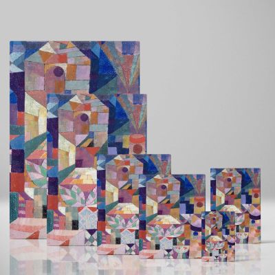 Burggarten - Colorful Mosaic Abstract Scene By Paul Klee 