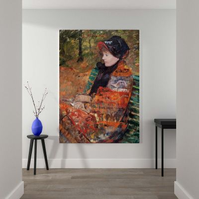 Autumn Portrait of Lydia Cassatt - Warm Impressionist Scene By Mary Cassatt 