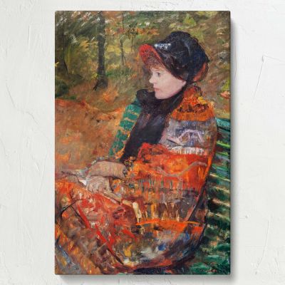 Autumn Portrait of Lydia Cassatt - Warm Impressionist Scene By Mary Cassatt 
