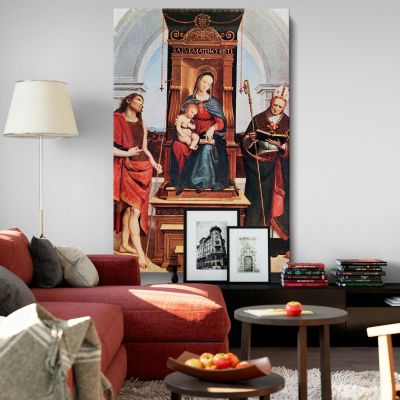 Ansidei Madonna - Virgin with Child and Saints Scene By Raphael 