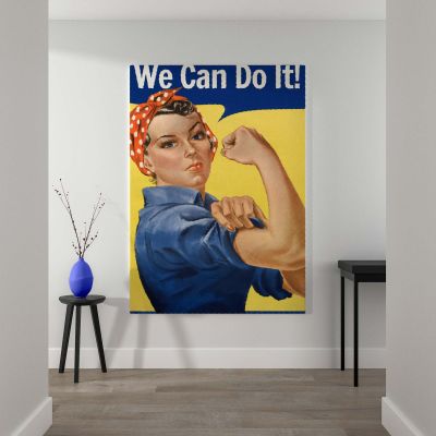 We Can Do It - Iconic Rosie the Riveter Poster By J. Howard Miller 