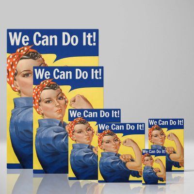 We Can Do It - Iconic Rosie the Riveter Poster By J. Howard Miller 