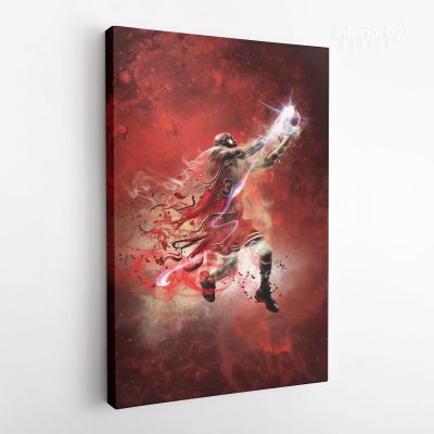 Michael Jordan Basketball Canvas with Framed Canvas