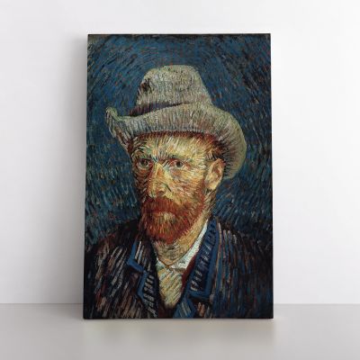 Vincent Van Gogh Painting Self-Portrait With Felt Hat Abstract PaintingWall Art Mural Canvas
