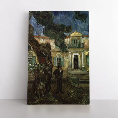 Vincent Van Gogh Painting Pine Trees Garden Saint Paul Hospital Abstract Painting Canvas