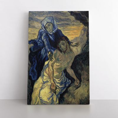 Vincent Van Gogh Painting Pieta After Delacroix Abstract Painting Photo Print on Canvas