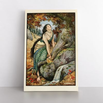 Original Painting Wall Artwork in Canvas with Frame, Model Women Painting Photo Poster Print in Canvas