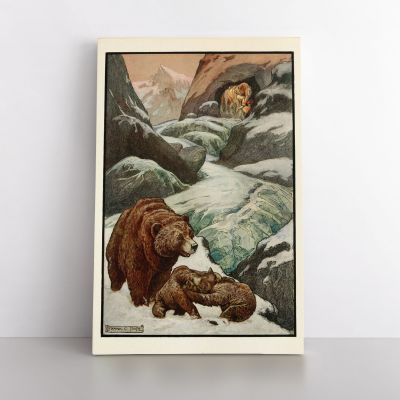 Frank C Pape Fairy Tale Book Original Art Painting Photo Print in Canvas