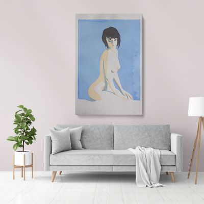 Original Art Model Painting by Famous Owen Claxton Photo Print on Canvas Art Wall Mural Hangings Gift