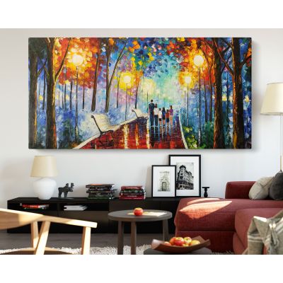 Famous Palette Knife Oil Painting by Leonid Afremov Photo Print on Canvas with Frame Home Decor Wall Mural