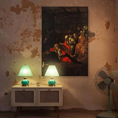 Adoration of the Shepherds - Baroque Nativity Scene by Caravaggio 