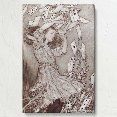 Alice's Adventures in Wonderland - Surreal Playing Cards and Fantasy By Arthur Rackham 