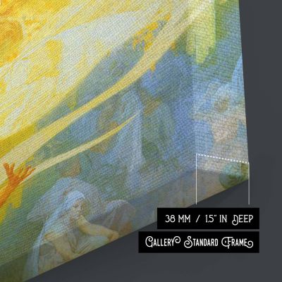 Apotheosis of the Slavs by Alphonse Mucha - Historical Scene in Glowing Light 