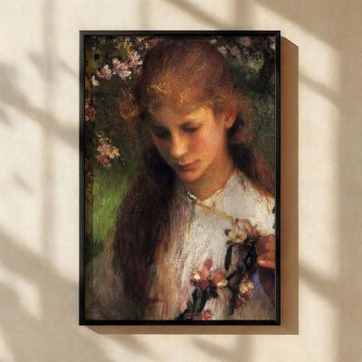 Apple Blossom Portrait floral canvas