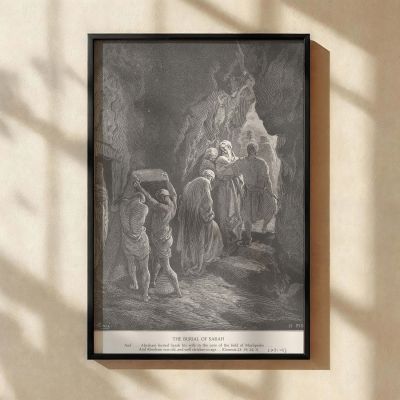Burial of Sarah - Mourning and Burial by Gustave Dore 