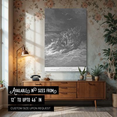 Calms the Sea - Tempest on Galilee by Gustave Dore 