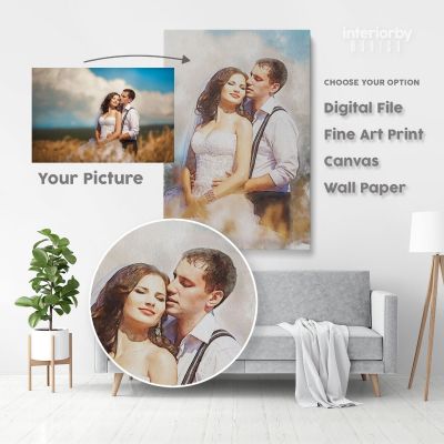 Personalized Canvas Different Size Family Poster Custom Wedding Painting