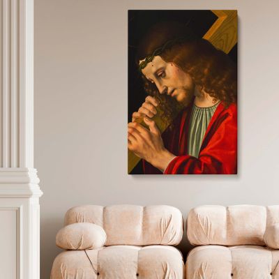 Christ Carrying the Cross - Renaissance Religious Scene by Marco d'Oggiono 