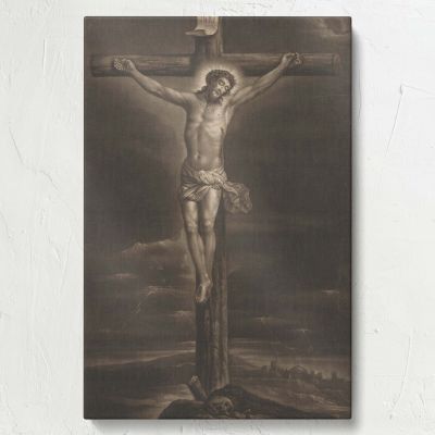 Christus aan het Kruis - Crucifixion Scene (1771) By Brookshaw & van Dyck 