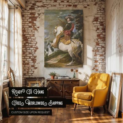 Count-Duke of Olivares Rider - Velazquez Powerful Spanish Noble in Motion 