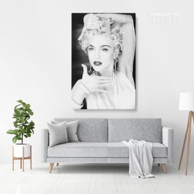 Modanna 80s Albums Art Work Collage Print Poster in Canvas, Rolled Canvas
