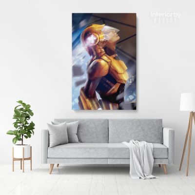 Miss Marvel Fantasy Art & Abstract Canvas with Frame Marvel Women Gaming Zone Home Gamer Decor Super Heroines Canvas Wall Hangings Gift