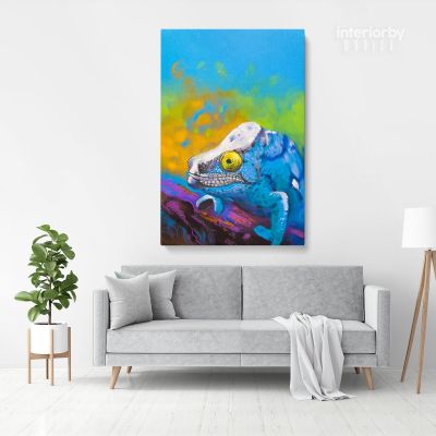 Toads Frog Pastel Original Painting Posters Print Canvas with Framed