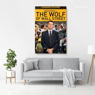 Wolf of the Street Leonardo Dicaprio Movie Wall Art Home Decoration Living Room Bedroom Wall Mural Canvas