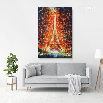 Mosaic Art Eiffel Tower Mosaic Artwork Print Poster Canvas or Rolled Canvas Photo Print Modern Wall Art