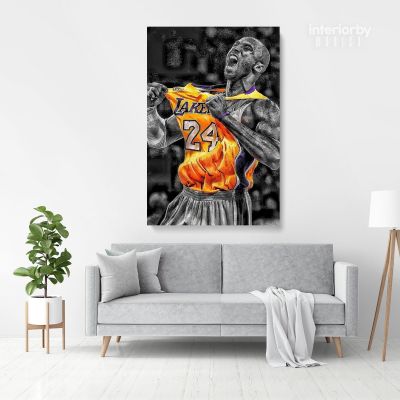 Kobe Bryant Photo Print Canvas or Rolled, Basketball Player Last Game Mamba Mentality Canvas
