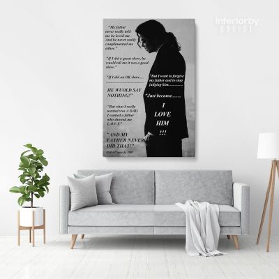 Michael Jackson Personalised Canvas MJ Singer Lover Music For Wall Art Mural