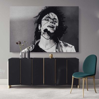 King of Pop Michael Jackson Quote Canvas For Wall Art Print Poster Framed Canvas Home Decor
