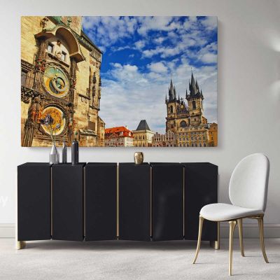 Landscape Prague Canvas Wall Art Prague Wall Art Prague Photo Czech Republic Print Prague Skyline Wall Hangings Artwork Prague Print Czech