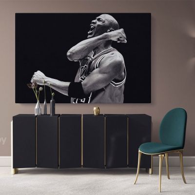 Michael Jordan Poster Basketball Canvas with Frame/Rolled Canvas Kids Gaming Zone Home Decor Wall Art Mural Hangings Gift Gamer art Print Poster