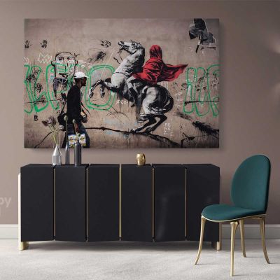Modern Art Banksy Graffiti Street Arts Urban Print Canvas with Frame / Roll Modern Poster Abstract Mural Gift Wall Hangings ation