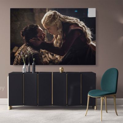 Game of Thrones Emilia Clarke Tyrion Lannister Movie Art Canvas with Framed / Rolled Home Decor Wall Art Mural Hangings Gift Print Poster