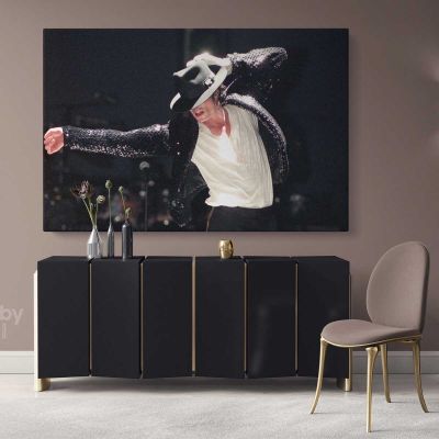 Michael Jackson King of Pop Wall Art Canvas Personalised Poster Framed Canvas