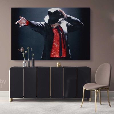Pop Singer Michael Jackson Canvas Mj Dance Personalised Moves Print Poster Framed Canvas