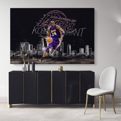 Basketball Player Kobe Bryant Photo Print Poster Canvas or Rolled Canvas Mamba Mentality Wall Art Home Decor Sports Wall Mural Hangings Gift