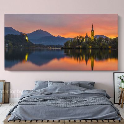 Panoramic Large Natural Landscape Canvas with Frame