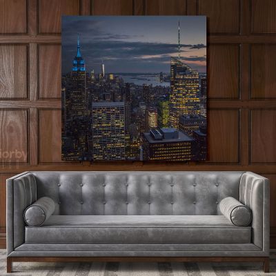 Rockefeller Center Building New York City Photography Poster Print Canvas
