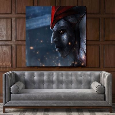 Kids Gamer Wall Art Modern Abstract Gaming Zone Poster Print Canvas with Frame Print Living Room Wall Hangings Mural Artwork Gift