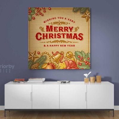 Merry Christmas Greeting Gift Print Painting Framed Canvas Rolled Bedroom