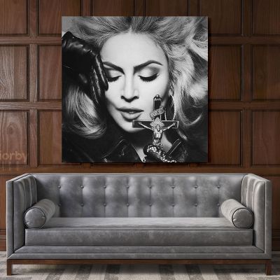 Modanna 80s Sexy Print Poster in Canvas, Rolled Canvas